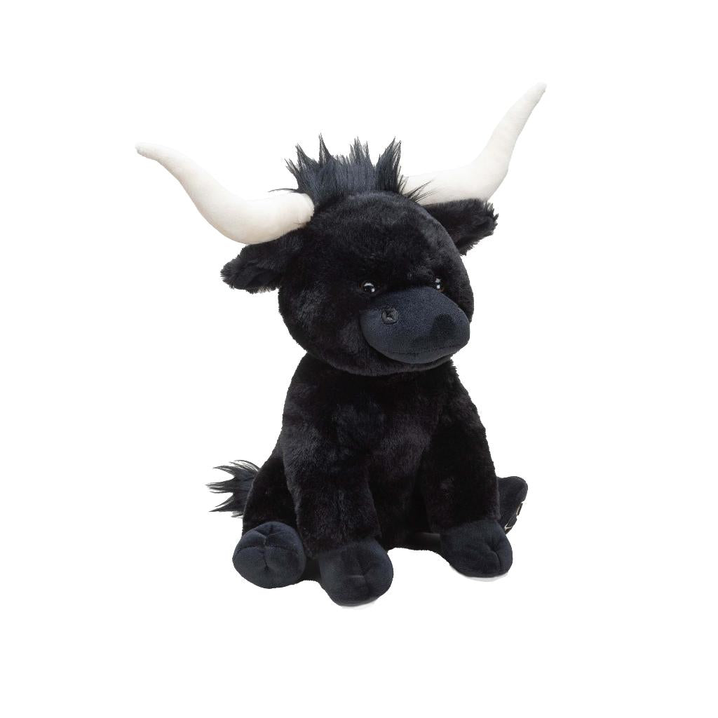 Large Black Longhorn Cow